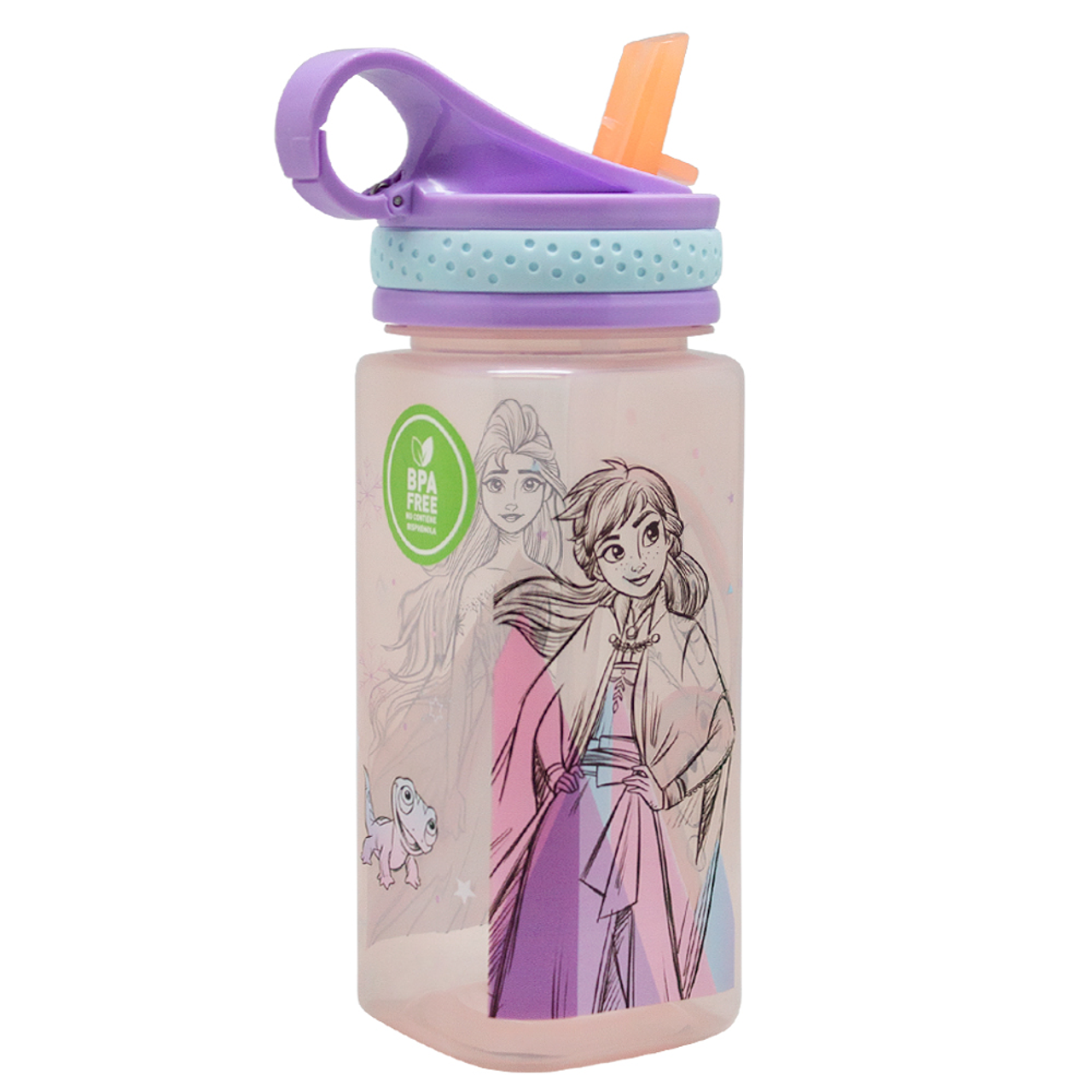 Botella hermética cuadrada Disney Frozen 500 ml