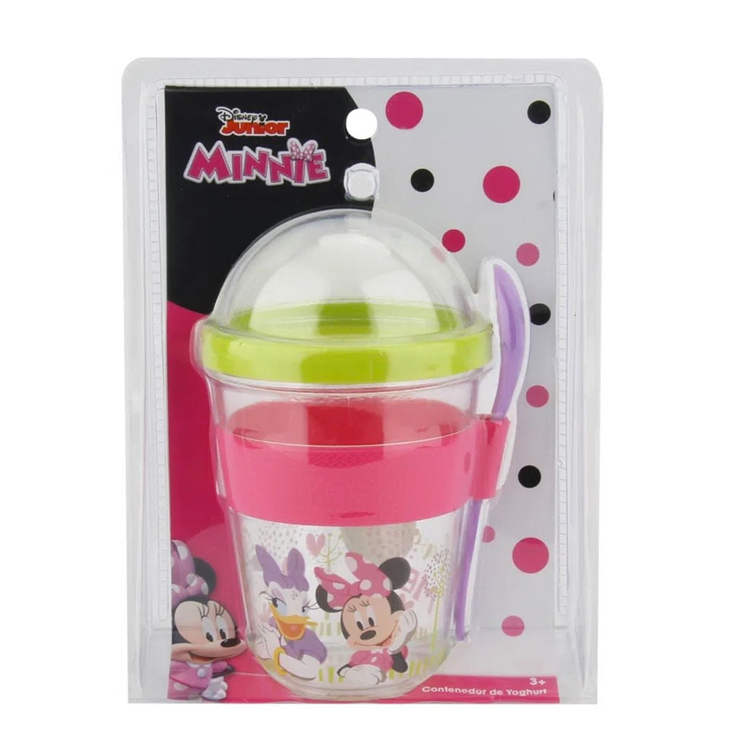 Vaso Yogurt Cereal Cuchara Disney Minnie