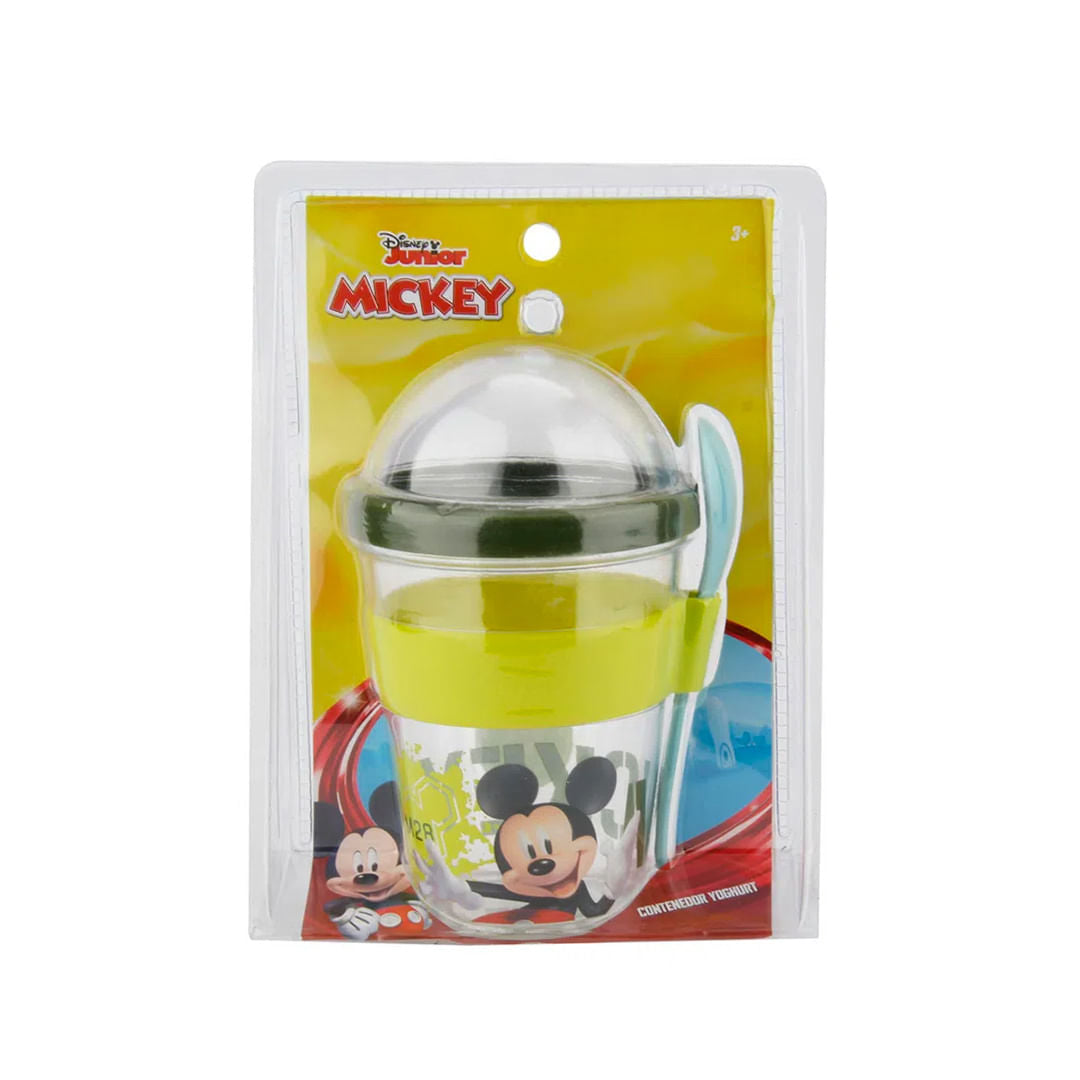 Vaso Yogurt Cereal Cuchara Disney Mickey