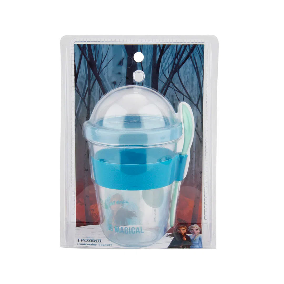 Vaso Yogurt Cereal Cuchara Disney Frozen