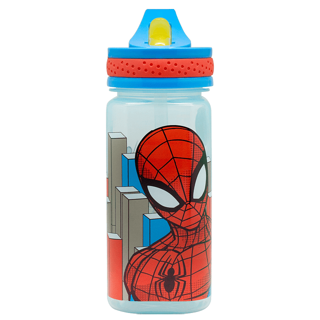 Botella hermética cuadrada Disney Spiderman 500 ml