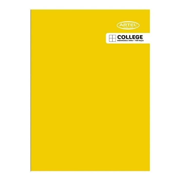 Cuaderno college Matemáticas 7 mm. 100 hojas Artel