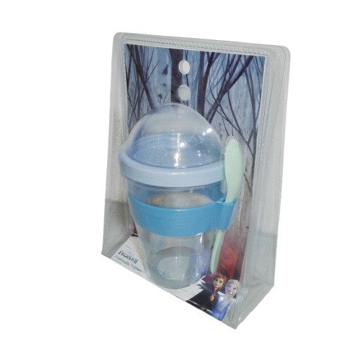 Vaso Yogurt Cereal Cuchara Disney Frozen