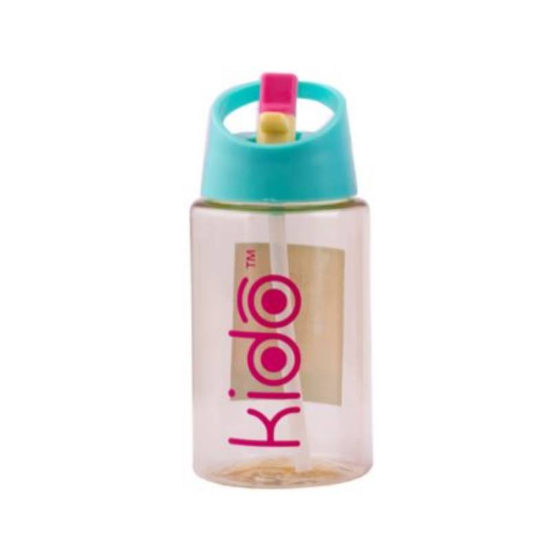 Botella con Bombilla Keep Kido Tritan Amarillo-Celeste 500 ml