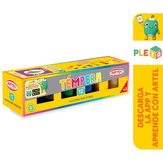 Estuche Témpera 12 Colores Artel