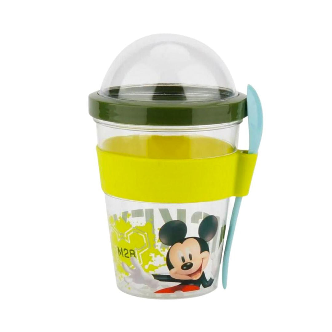 Vaso Yogurt Cereal Cuchara Disney Mickey