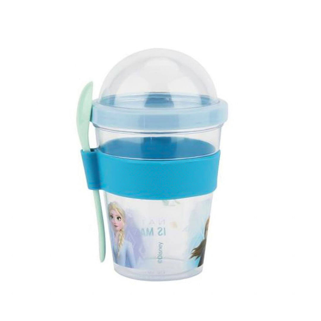 Vaso Yogurt Cereal Cuchara Disney Frozen