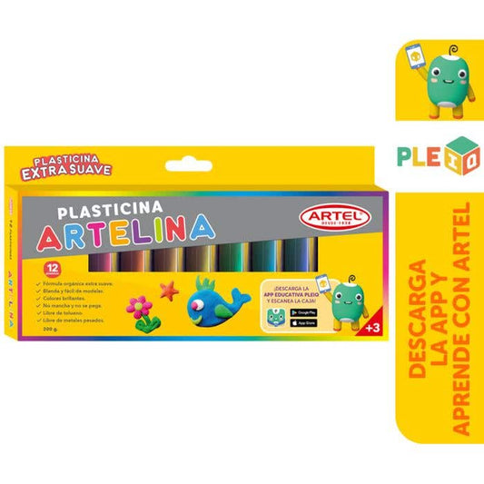 Estuche Plasticina 12 colores Artel