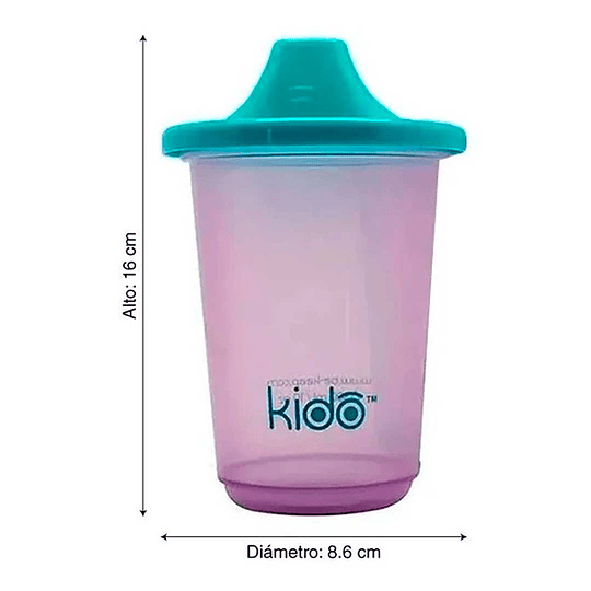 Set 3 vasos reutilizables Keep Kido 300 ml