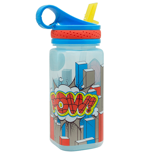 Botella hermética cuadrada Disney Spiderman 500 ml