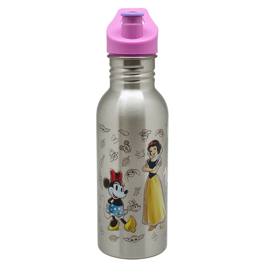 Botella metálica Disney 100 Rosada 600 ml