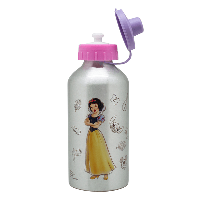 Set escolar pote hermético + botella Disney 100 Rosado