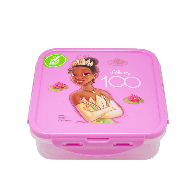 Set escolar pote hermético + botella Disney 100 Rosado