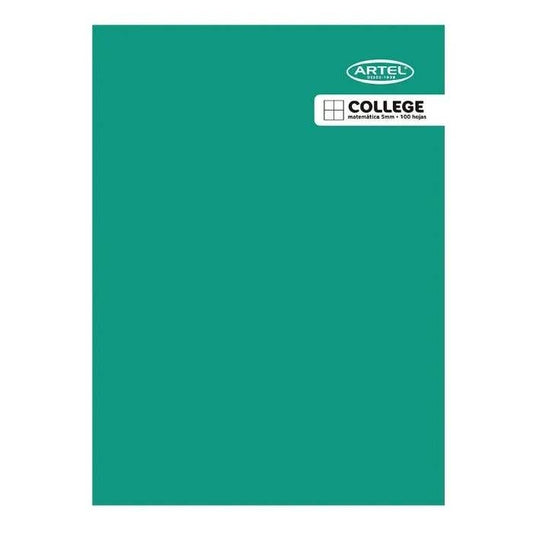 Cuaderno college Matemáticas 7 mm. 100 hojas Artel